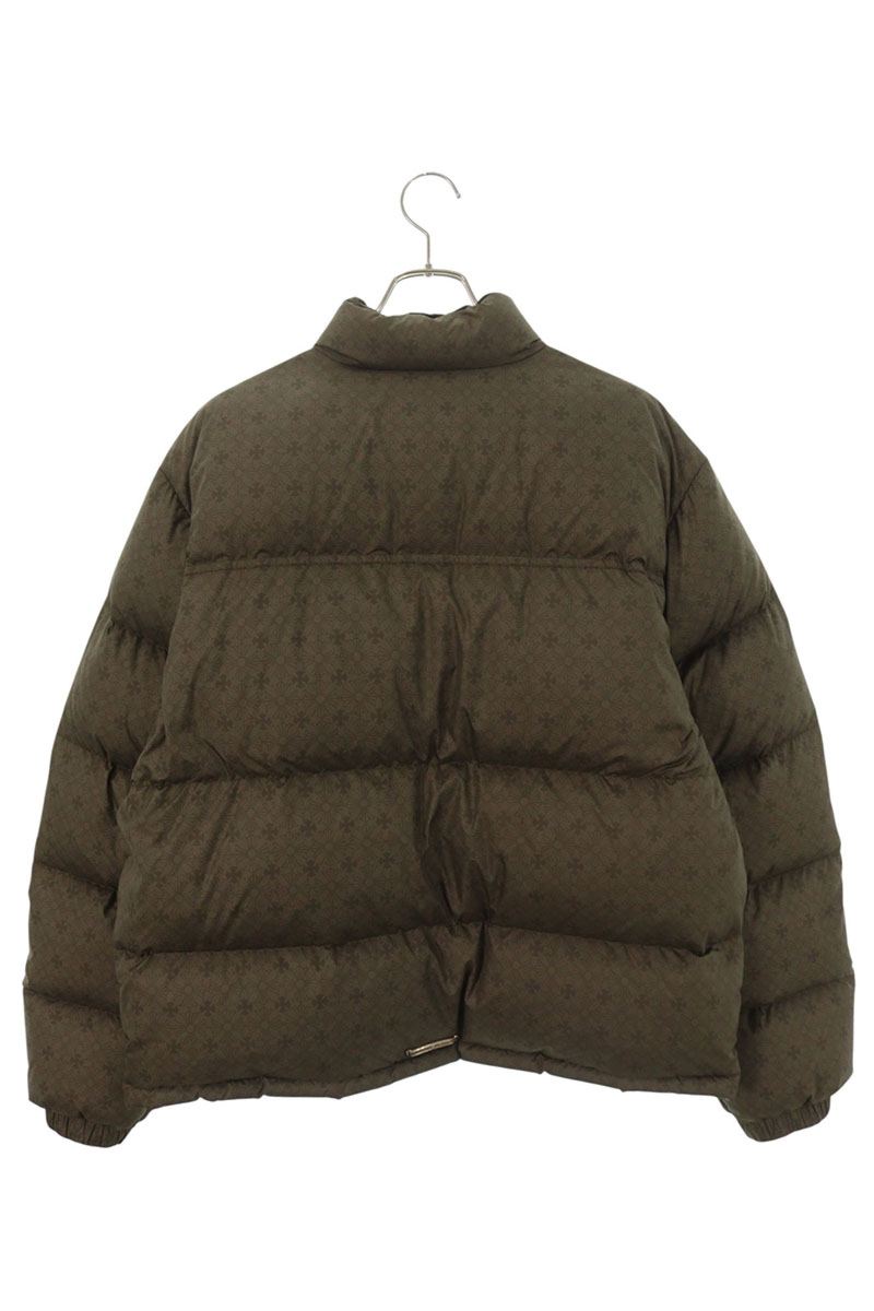 Chrome Hearts STIFF CH Plus Nylon Down Jacket Khaki Size L