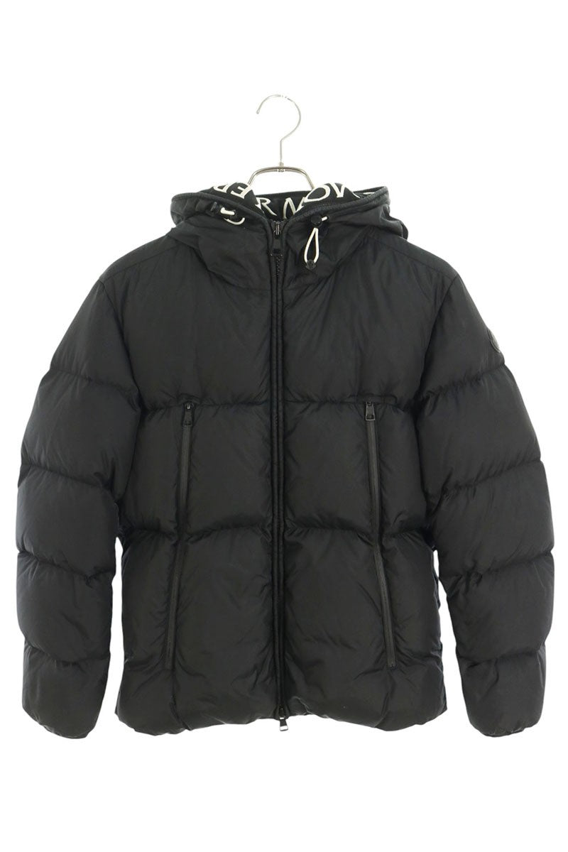 MONCLER MONTCLA Logo Embroidered Down Jacket Black Size 1