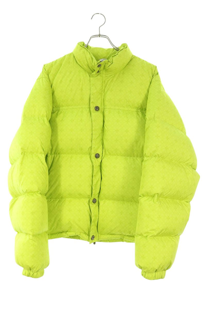Chrome Hearts Stiff CH Plus Nylon Down Green Silver Size L
