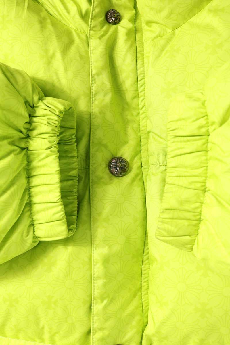 Chrome Hearts Stiff CH Plus Nylon Down Green Silver Size L