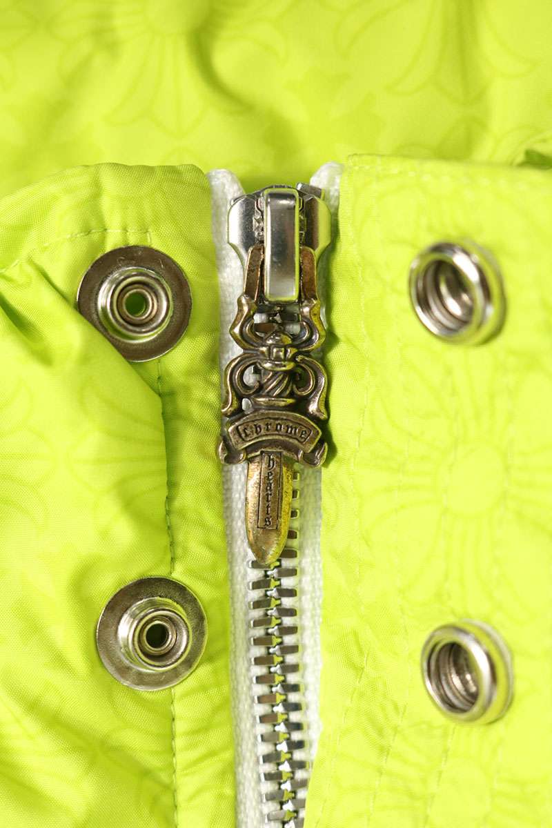 Chrome Hearts Stiff CH Plus Nylon Down Green Silver Size L