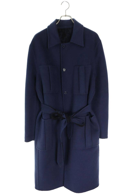 LOUISVUITTON 20SS Silk Wool Reversible Long Coat Size XL