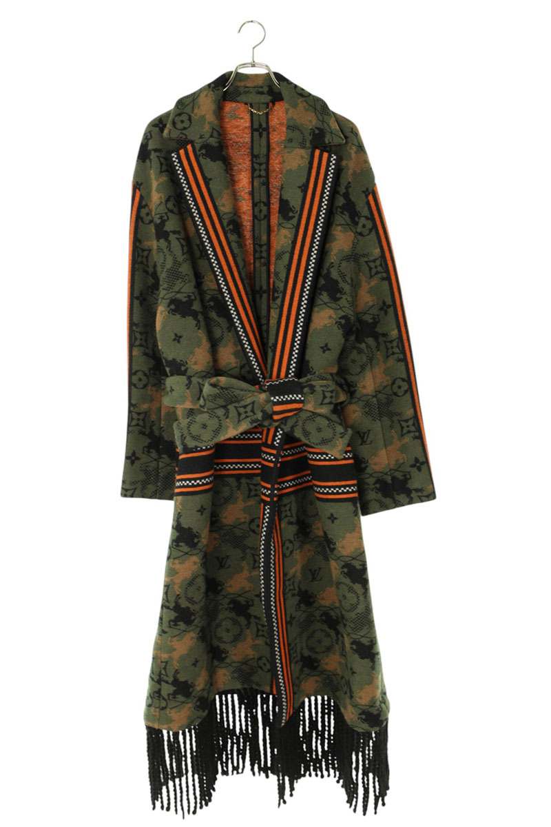 LOUISVUITTON 24AW Jacquard Double Face Wool Blanket Size L