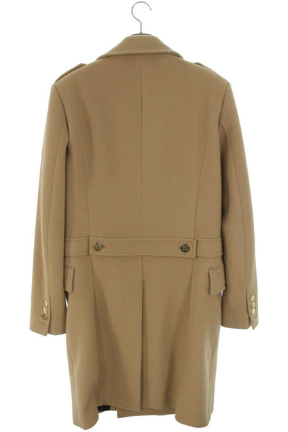 Balmain Cashmere Coat Beige Size 48
