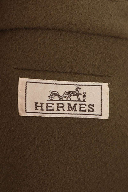 HERMES Cashmere Chester Coat Brown Size M