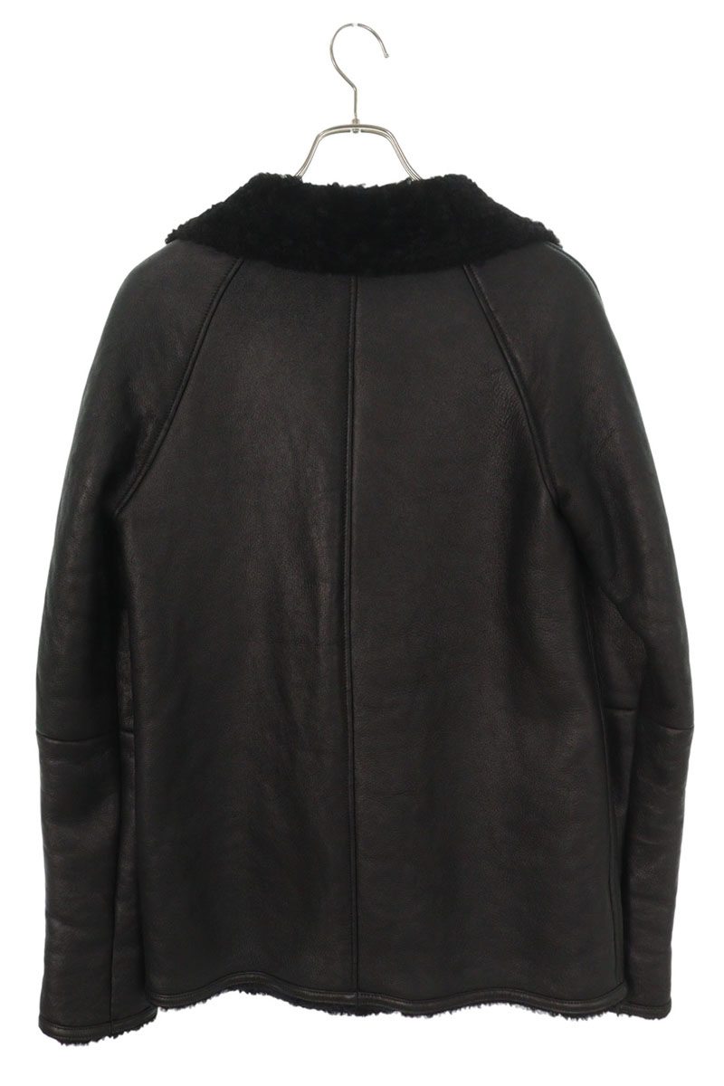 Chrome Hearts RNCH SHRLNG VJ Shearling Leather Coat Size S