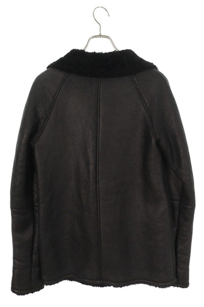 Chrome Hearts RNCH SHRLNG VJ Shearling Leather Coat Size S