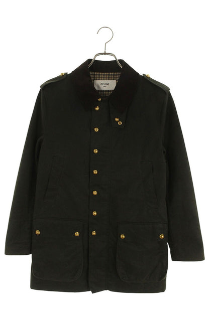 CELINE Wax Coated Hunting Coat Khaki Size XXL