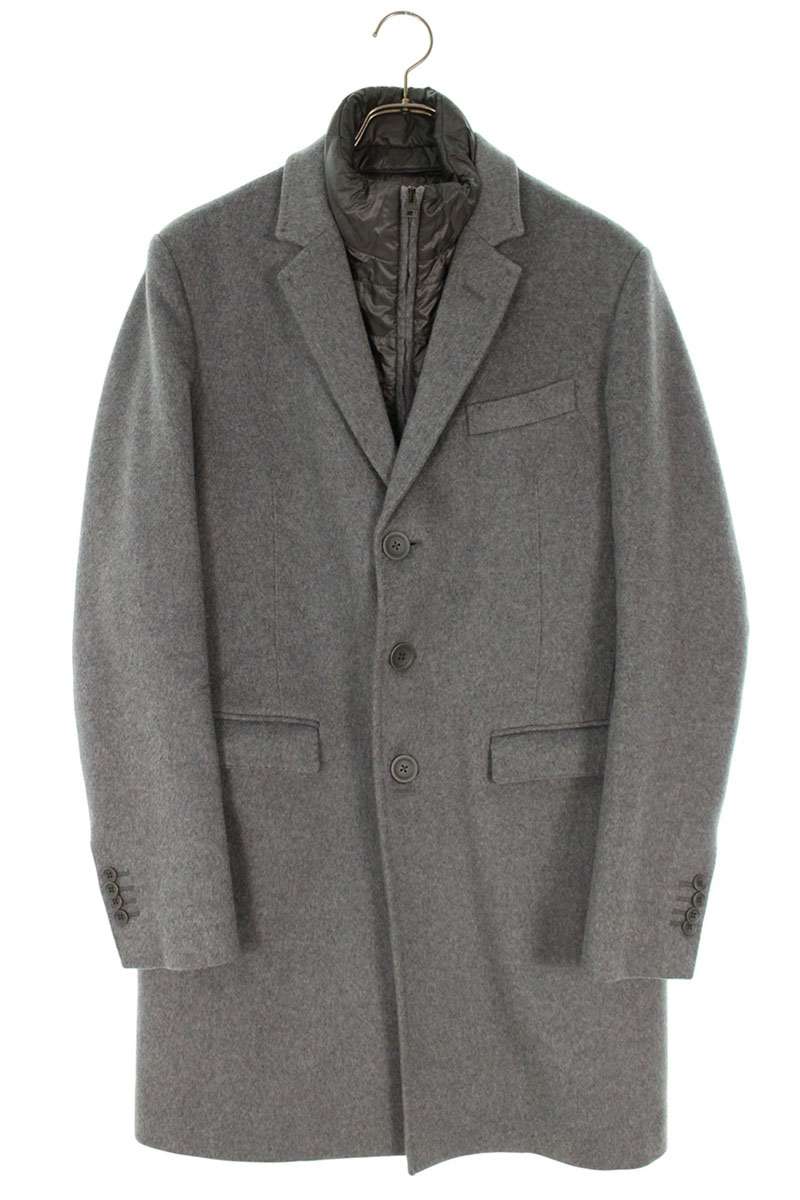 Herno Cashmere Tailored Coat Gray Size 48