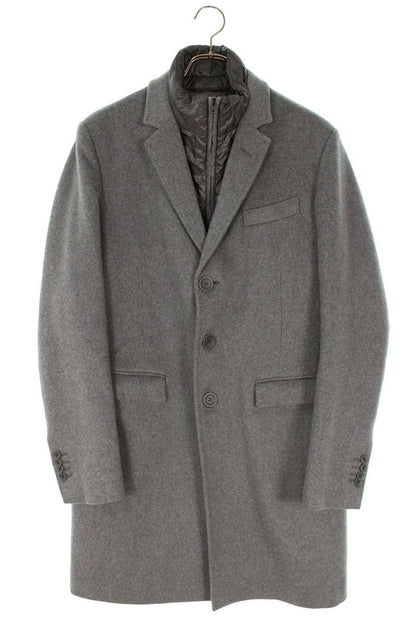 Herno Cashmere Tailored Coat Gray Size 48