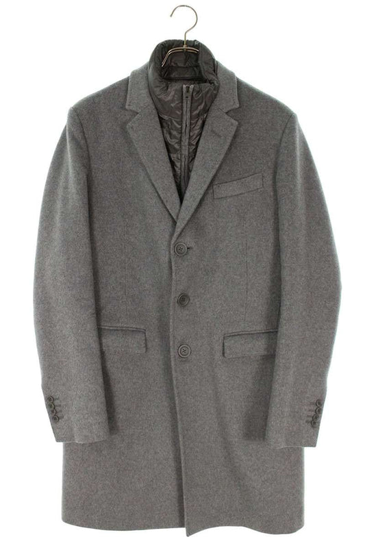 Herno Cashmere Tailored Coat Gray Size 48