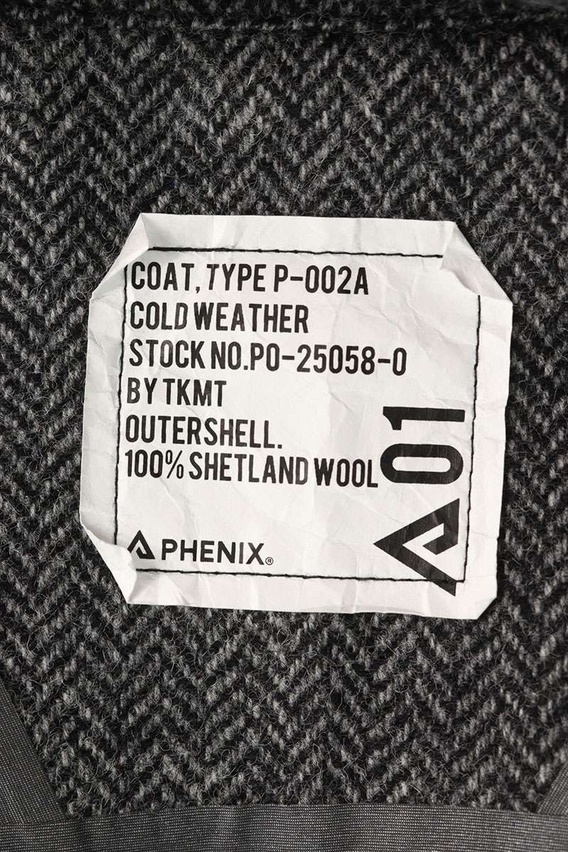 Phenix x Takahiromiyashita The Soloist. TKMT Wool Coat Gray Size XS