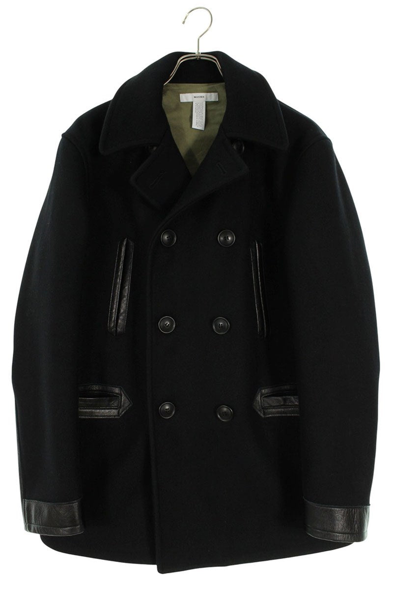 MASSES Wool P-Coat Black Size M