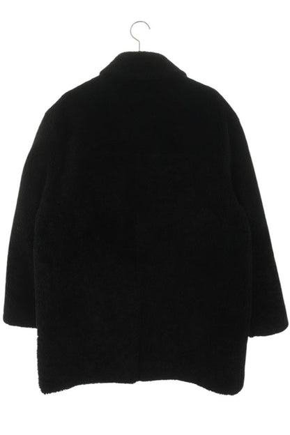 LOUISVUITTON 21AW Monogram Leather Mouton Boa Coat Size L