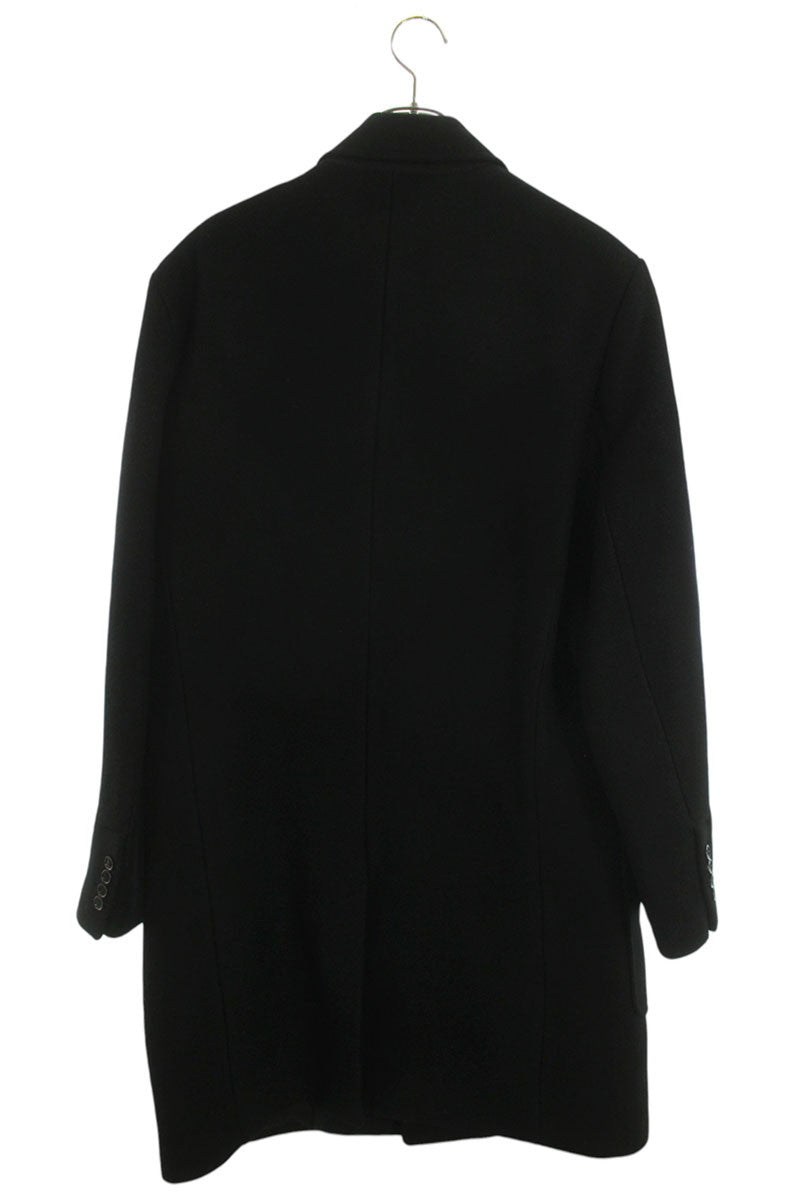 AMI Wool Chesterfield Coat Black Size L