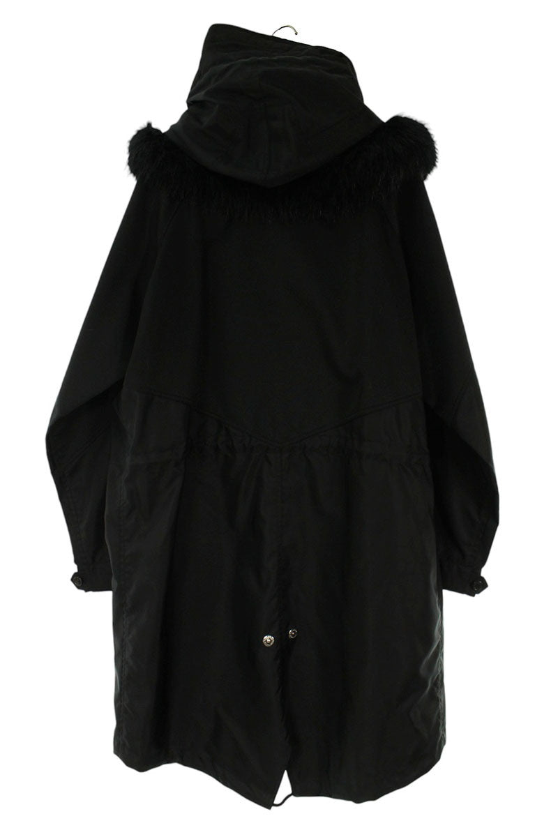 Burberry Fur Coat Black Size 50