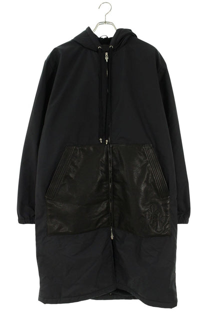 Chrome Hearts HURRICANE Leather Panel Hooded Nylon Size M