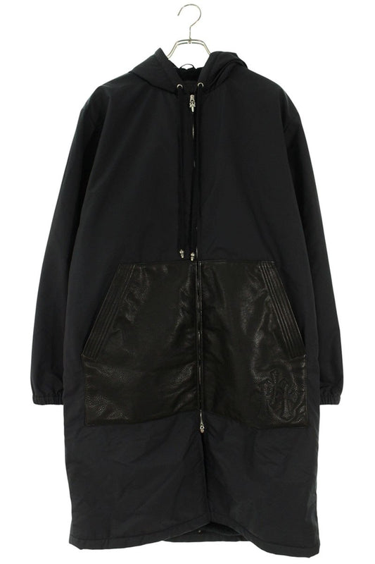 Chrome Hearts HURRICANE Leather Panel Hooded Nylon Size M