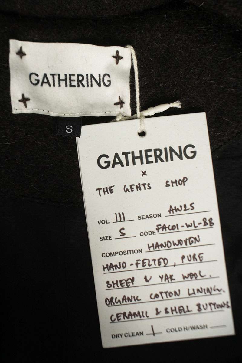 Gathering Textiles 25AW SHOP Wool Fur Coat Black Size S
