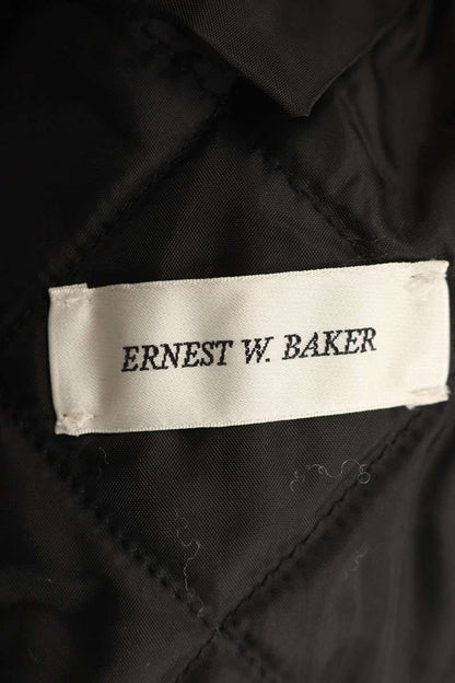 ERNEST W. BAKER Wool Long Coat Black Size M