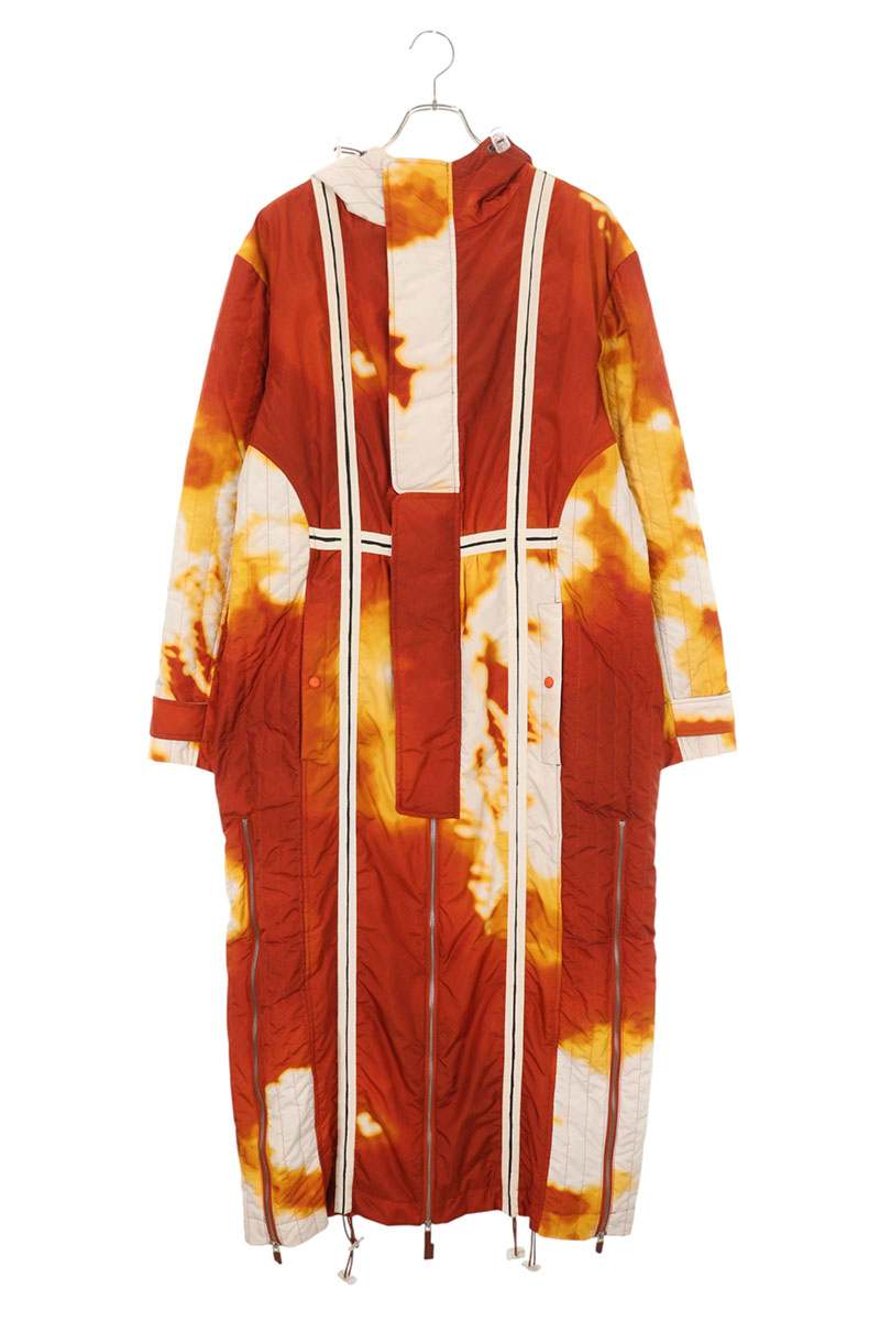 A-COLD-WALL Padded All-Over Print Coat Orange Size S