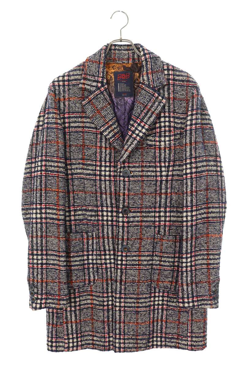 BOB Chester Coat Blue x White Size 50