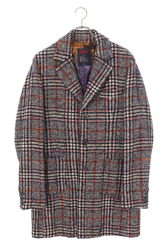 BOB Chester Coat Blue x White Size 50