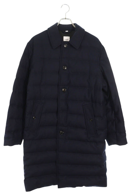 Burberry Down Long Coat Navy Size S