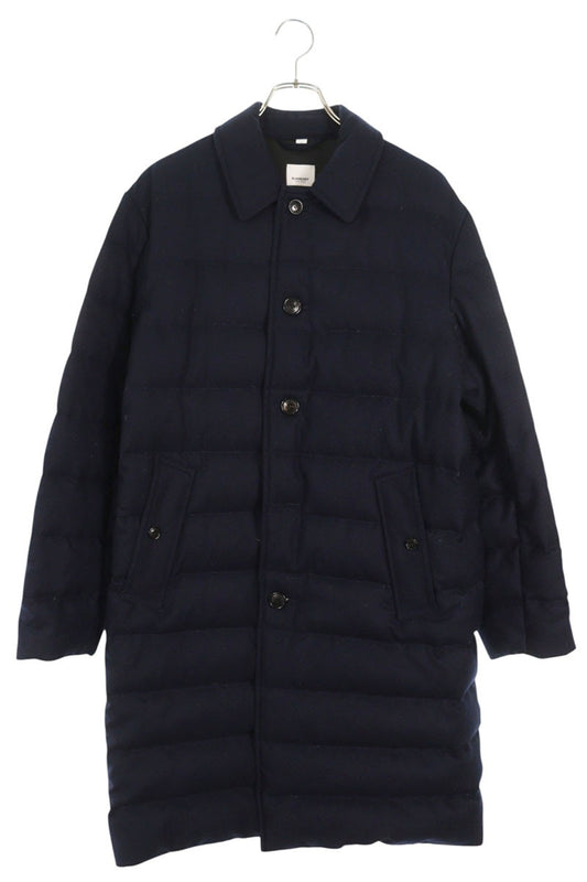 Burberry Down Long Coat Navy Size S