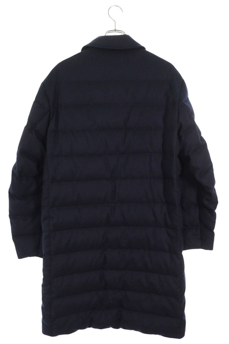 Burberry Down Long Coat Navy Size S