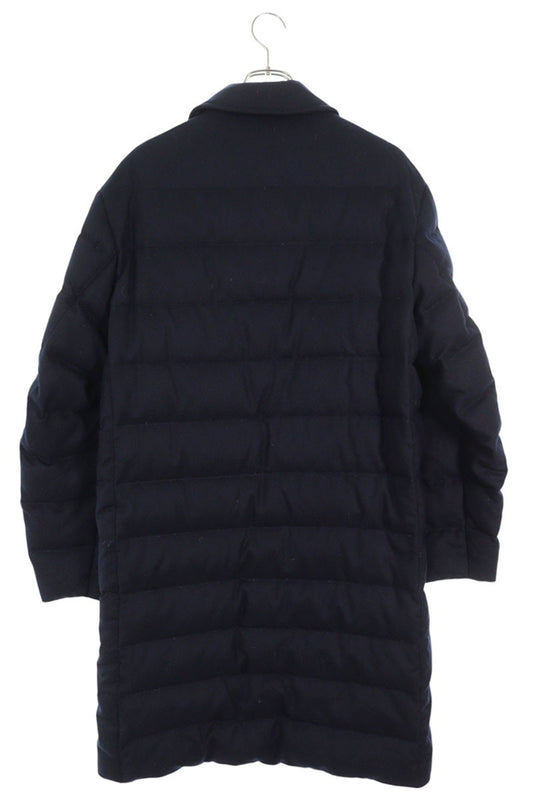 Burberry Down Long Coat Navy Size S