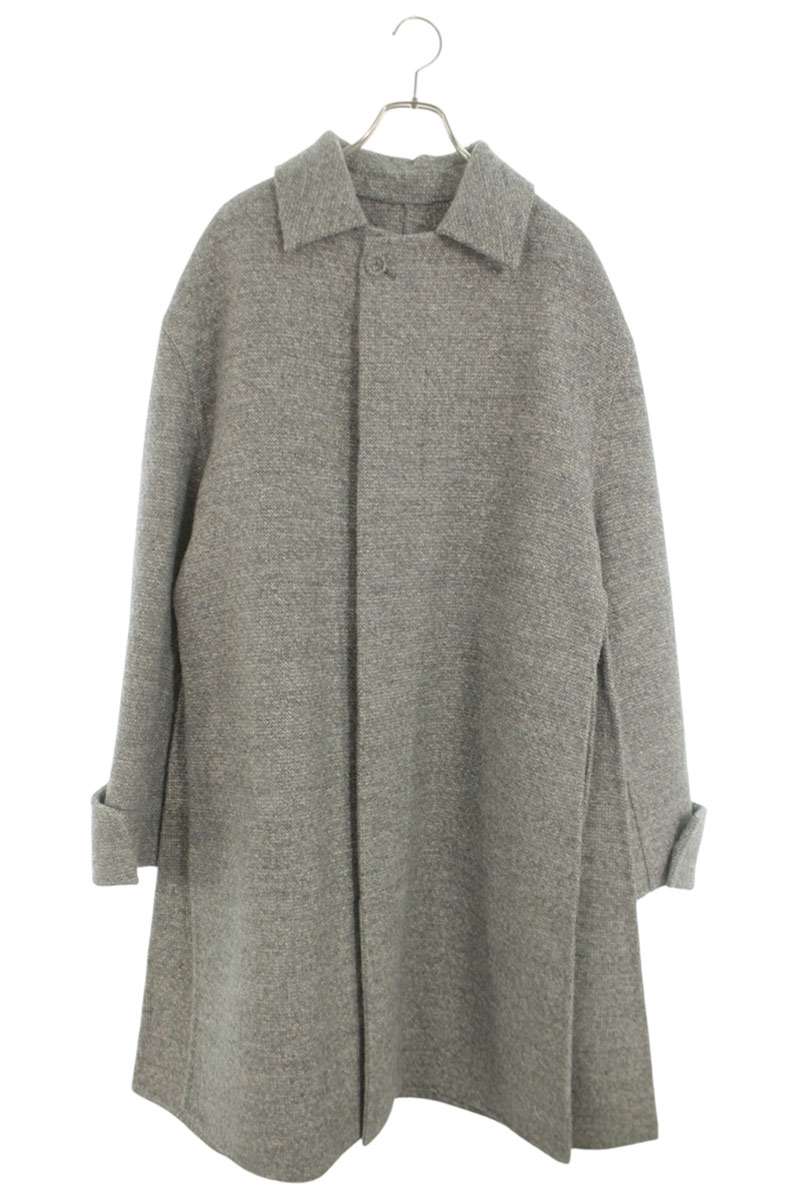 DIOR 24AW Arm Zip Fly Front Wool Blend Coat Gray Size M