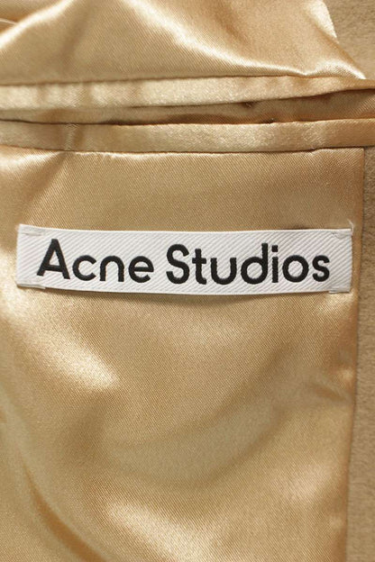 ACNE STUDIOS Single Breasted Wool Coat Beige Size S