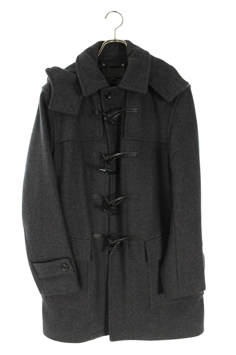COACH Wool Blend Duffle Coat Gray Size S