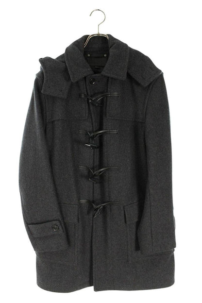 COACH Wool Blend Duffle Coat Gray Size S