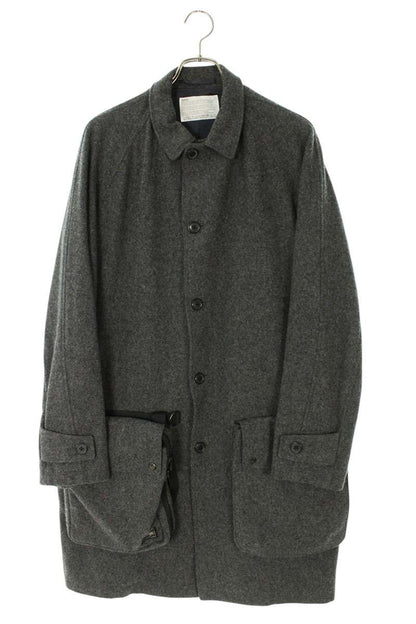kolor x PORTER 18AW Big Pocket Wool Blend Coat Gray Size L