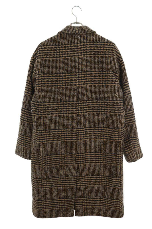 HERNO Wool Blend Double Chester Coat Brown Size L