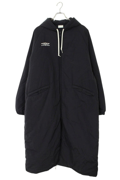 COMOLI x UMBRO 22AW Padded FC Bench Coat Navy Size L