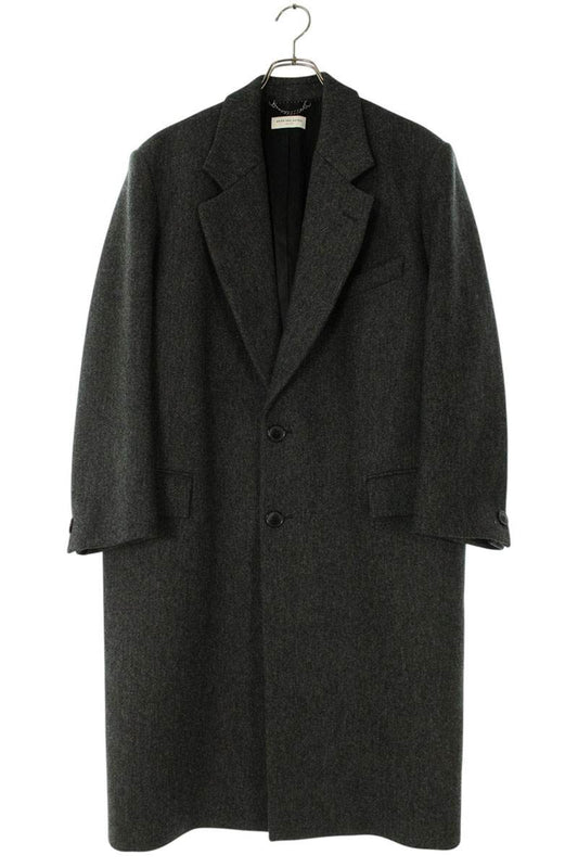Dries Van Noten Wool Chester Coat Gray Size S