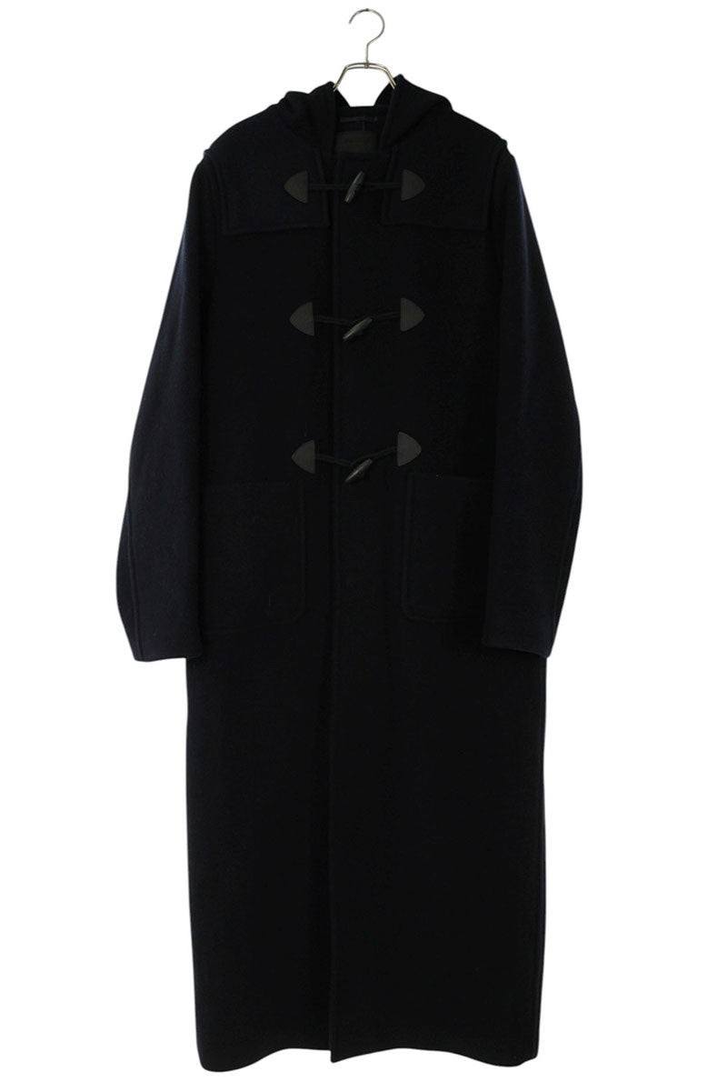 PRADA 23AW Wool Duffel Long Coat Navy Size XL