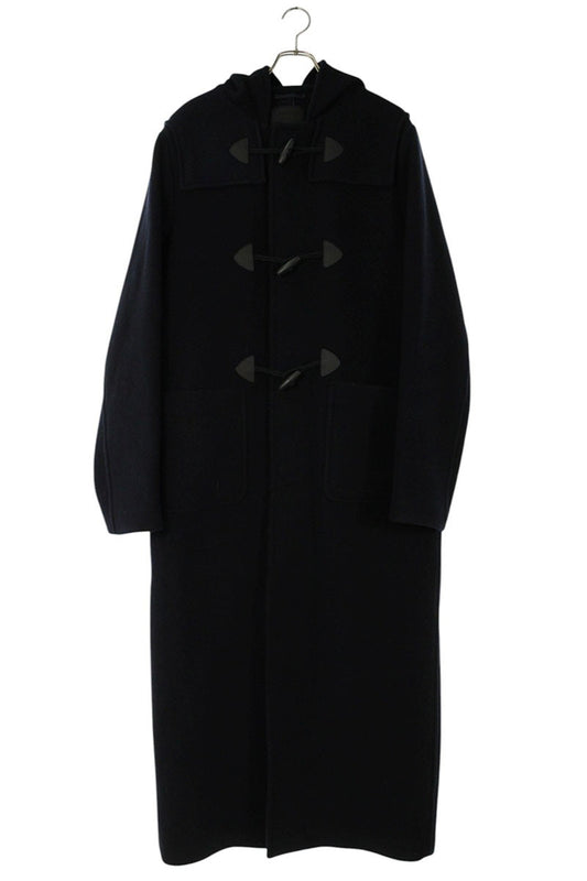 PRADA 23AW Wool Duffel Long Coat Navy Size XL