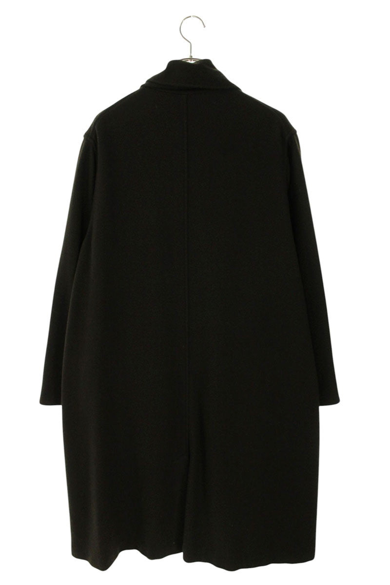 Cristaseya Yak Wool Overcoat With Scarf Brown Size S
