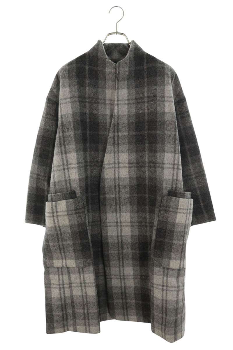 TROVE Wool Wrap Coat Gray Size L