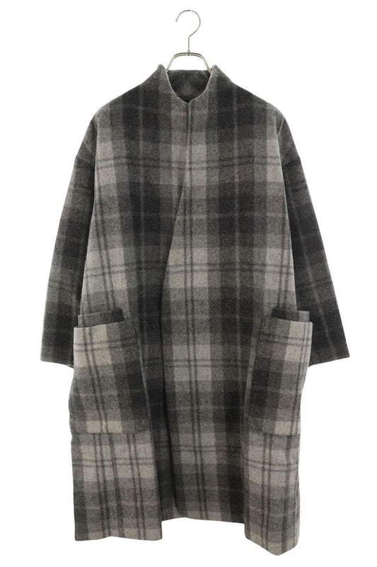 TROVE Wool Wrap Coat Gray Size L