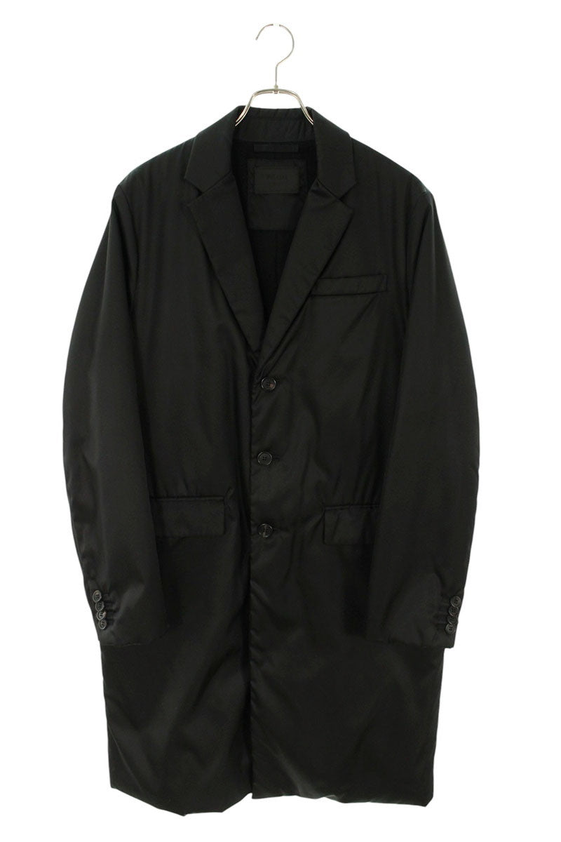 Prada 17AW Padded Nylon Chester Coat Black Size M