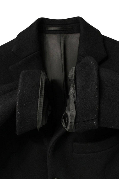 ACNE STUDIOS GARRET Wool Chester Coat Black Size S