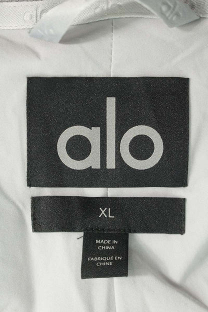 alo Gray Wool Blend Long Coat Size XL