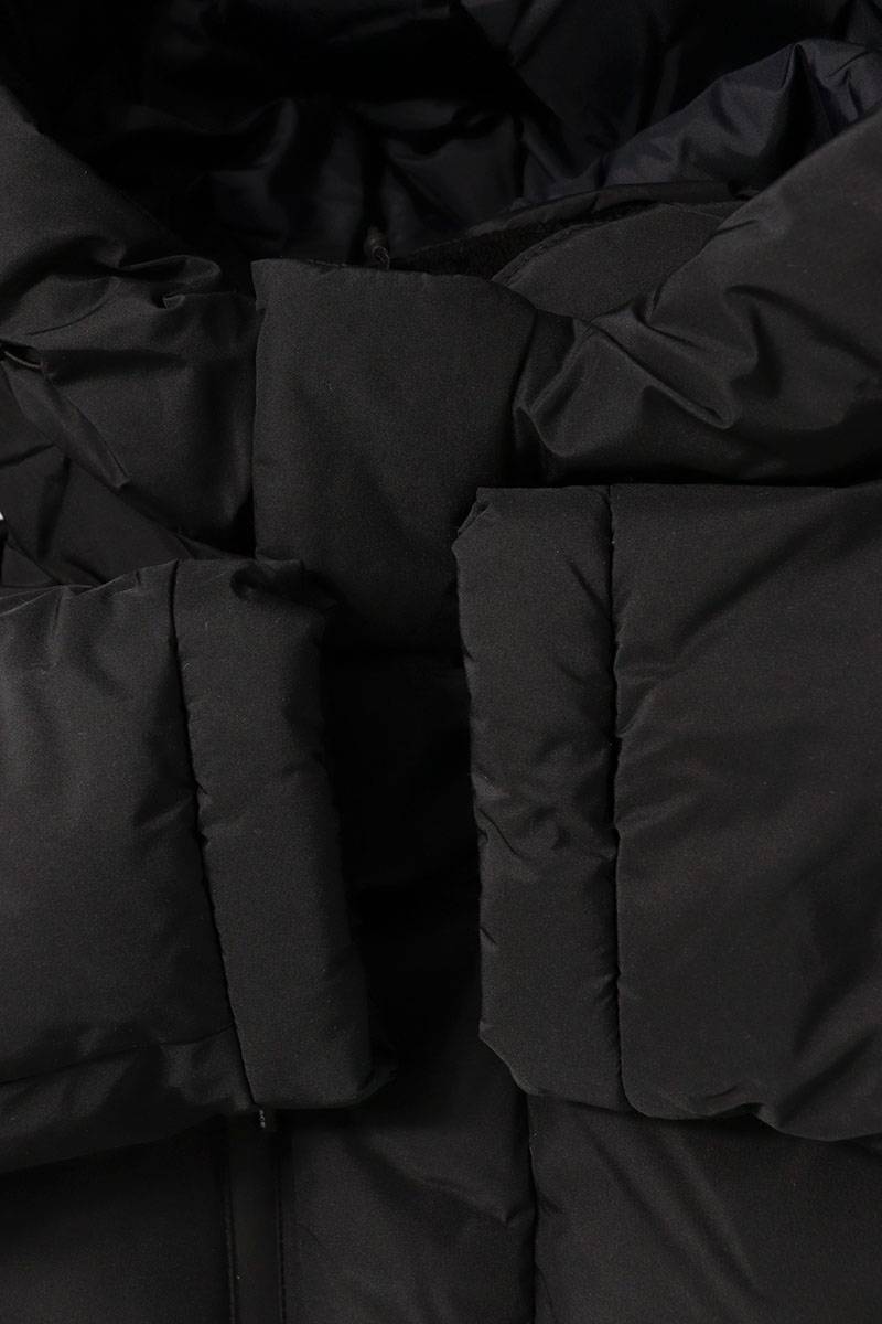 THE NORTH FACE Black Logo Embroidered Down Coat Size L