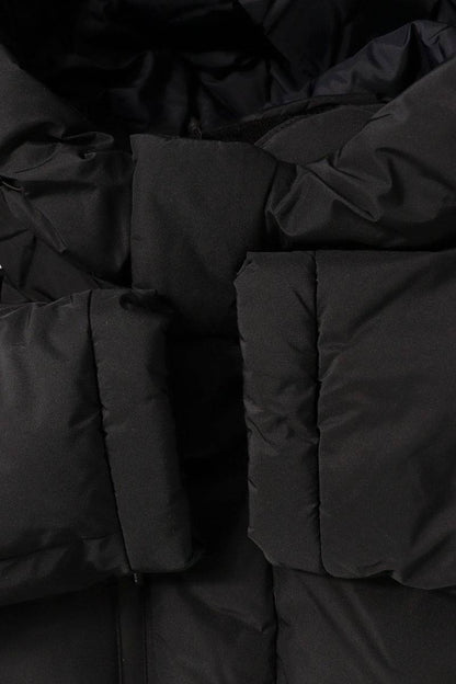 THE NORTH FACE Black Logo Embroidered Down Coat Size L