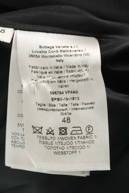BOTTEGA VENETA Black Wool Blend Long Coat Size M